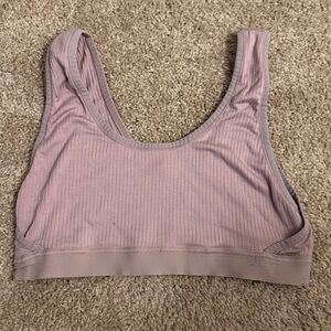 Auden Unlined Scoop Neck Bralette Size L Color Lavender
